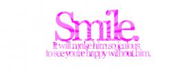 pink smile quotes facebook cover