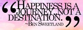 happiness journey quotes facebook cover