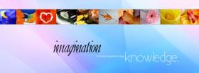 imagination knowledge quotes facebook cover