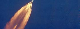 space shuttle launch smoke facebook cover