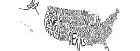 american map typography facebook cover