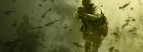soldier in action war facebook cover