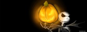 shady pumpkin for halloween facebook cover