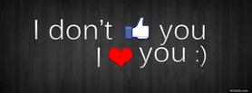 Love You facebook cover