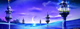 islam temple at night facebook cover