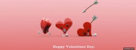big happy valentines day sign facebook cover