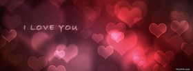 little red heart valentines day facebook cover