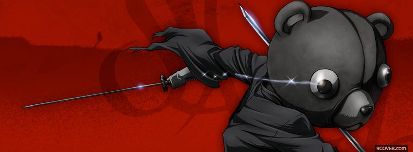 Photo manga ninja bear Facebook Cover for Free