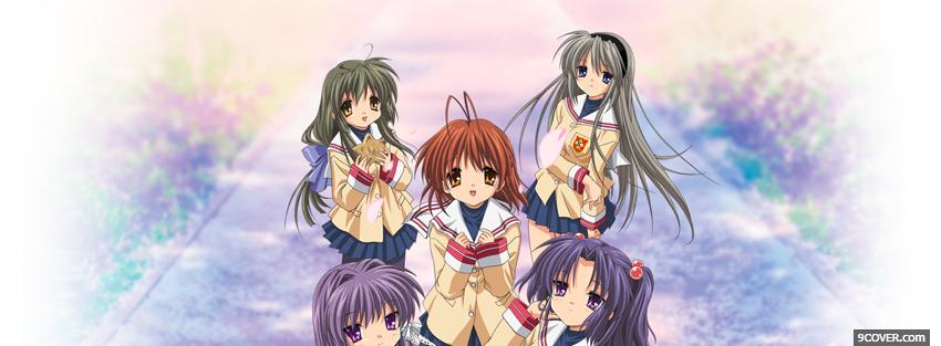 Photo manga clannad Facebook Cover for Free