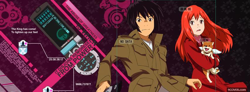 Photo manga eden of the east Facebook Cover for Free