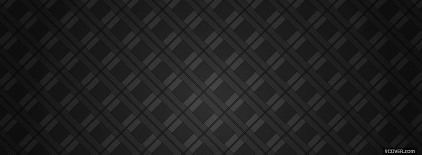 Photo black diamond pattern Facebook Cover for Free