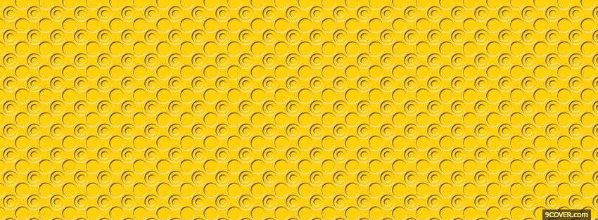 Photo yellow little circles abstract Facebook Cover for Free