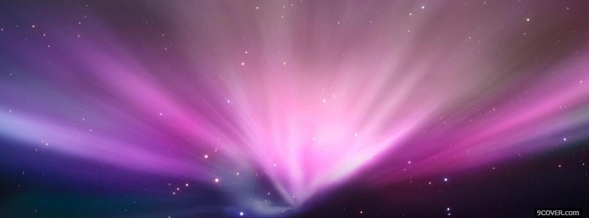 Photo pretty purple sky Facebook Cover for Free