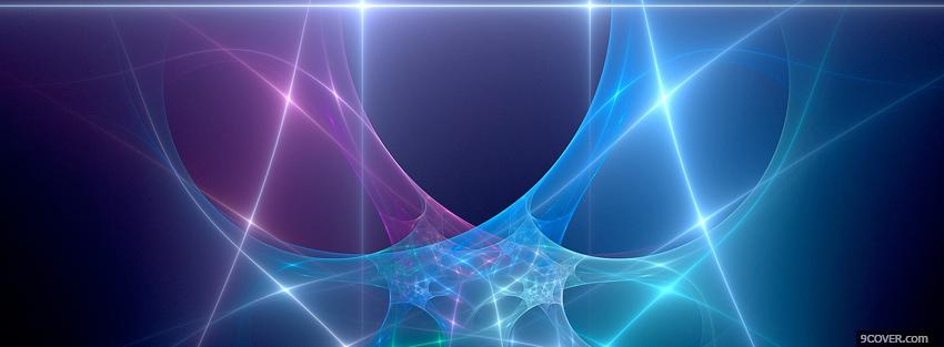 Photo electric purple and blue Facebook Cover for Free