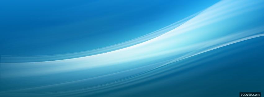 Photo wonderful smooth blue Facebook Cover for Free