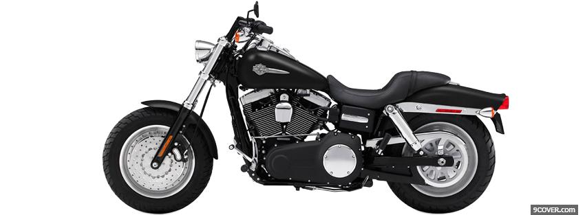 Photo harley davidson dyna fat bob Facebook Cover for Free