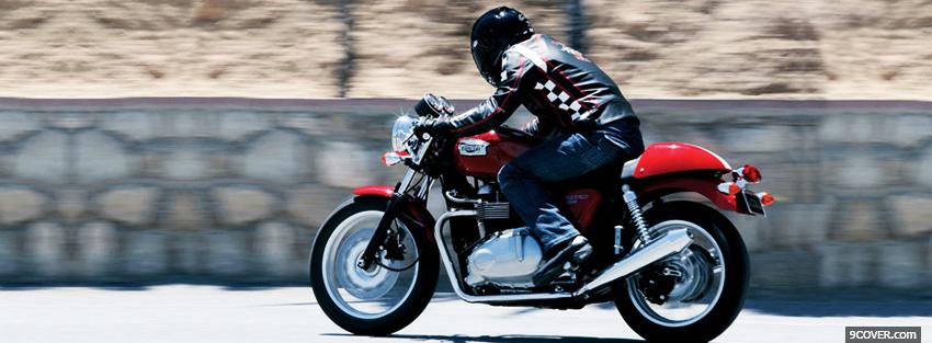 Photo triumph thruxton and street Facebook Cover for Free