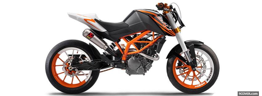 Photo ktm 125 side moto Facebook Cover for Free