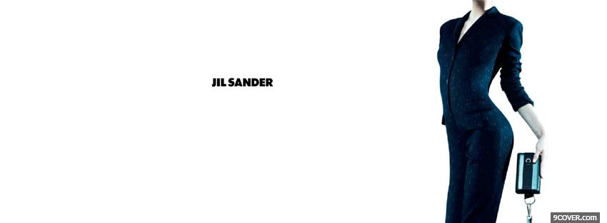Photo black clothes clutch jil sander Facebook Cover for Free