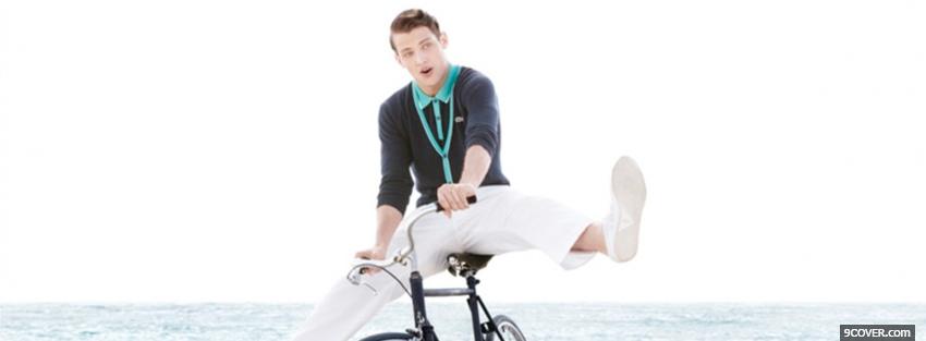 Photo model with lacoste summer collection Facebook Cover for Free