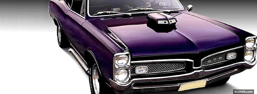 Photo purple 1967 pontiac gto Facebook Cover for Free