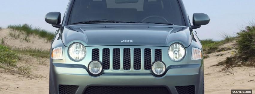 Photo jeep compass front view Facebook Cover for Free