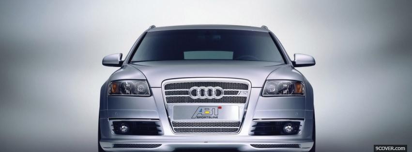 Photo front audi as6 car Facebook Cover for Free