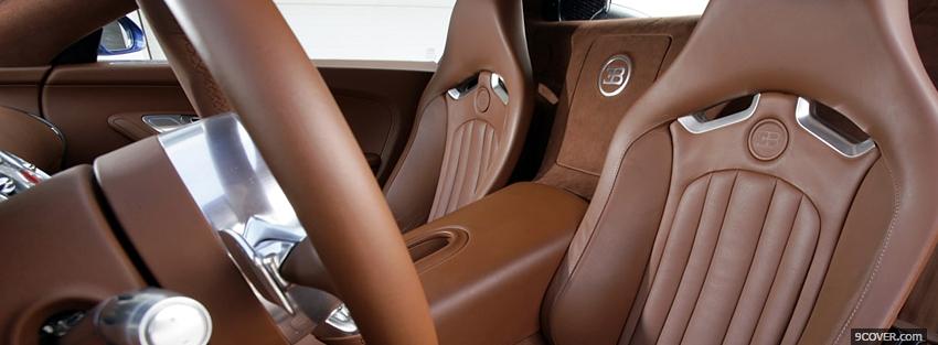 Photo interior bugatti veyron Facebook Cover for Free