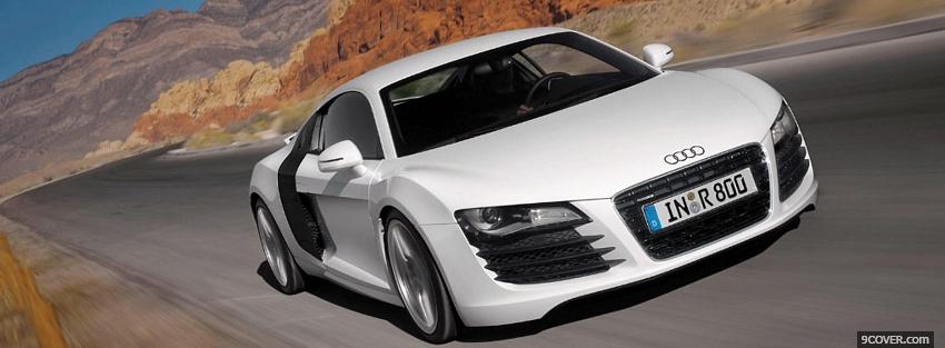 Photo audi r8 road Facebook Cover for Free