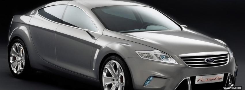 Photo ford mondeo silver Facebook Cover for Free