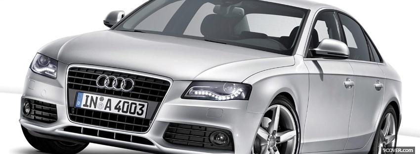 Photo audi a4 2008 car Facebook Cover for Free