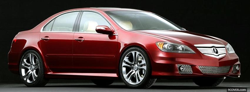 Photo red 2006 acura rl Facebook Cover for Free