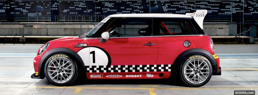 Photo mini cooper challenge car Facebook Cover for Free