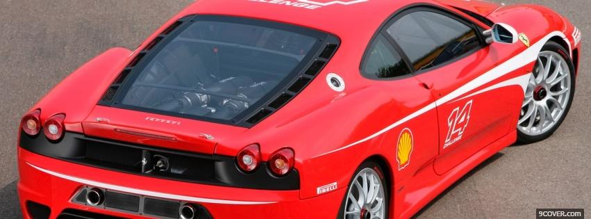 Photo back of ferrari f430 challenge Facebook Cover for Free