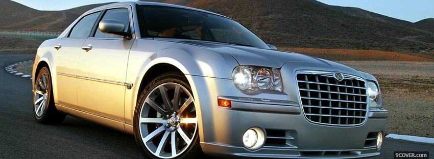 Photo chrysler 300c on the road Facebook Cover for Free