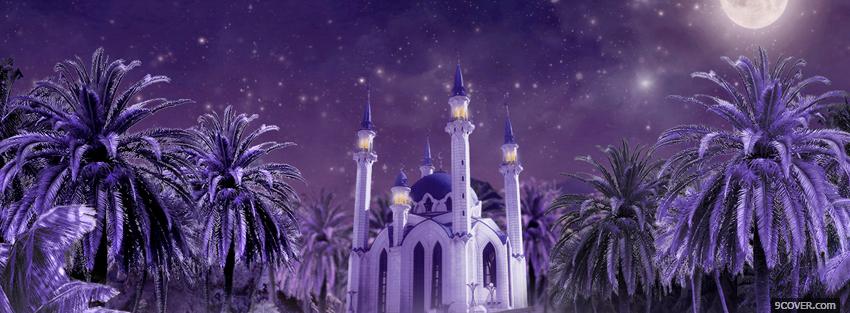 Photo religions muslim temple Facebook Cover for Free