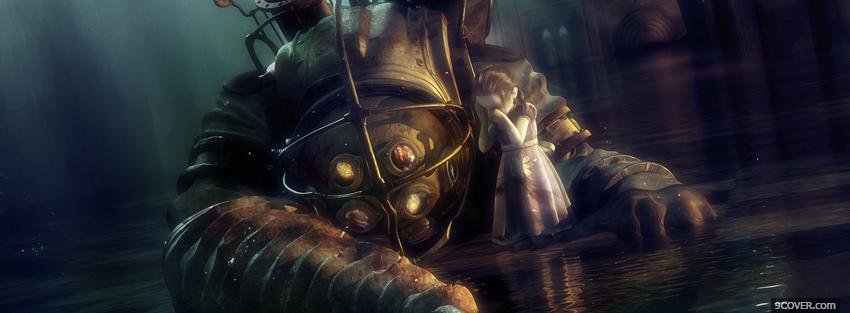 Photo bioshock 2 dead big daddy Facebook Cover for Free