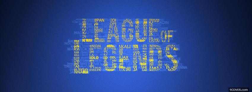 Photo yellow and blue league of legends Facebook Cover for Free