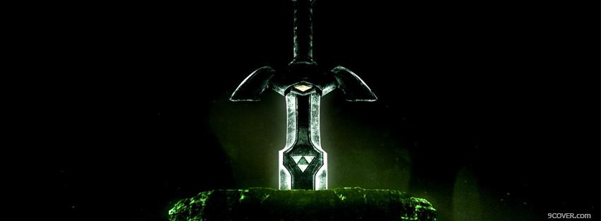 Photo video games legend of zelda sword Facebook Cover for Free