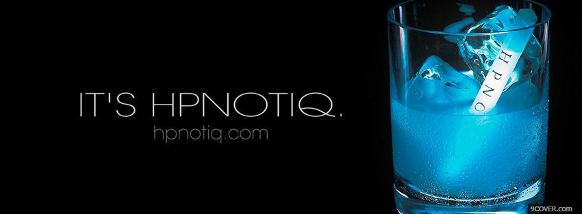 Photo hipnotiq in a glass alcohol Facebook Cover for Free