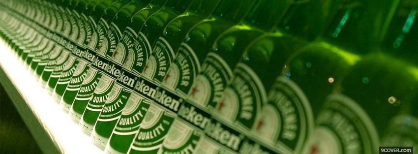 Photo heineken alcohol Facebook Cover for Free