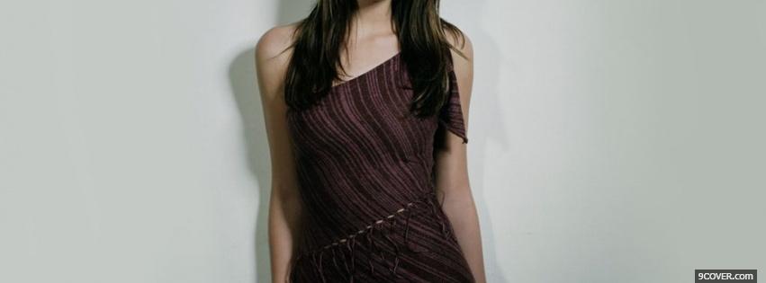 Photo long dark hair mandy moore Facebook Cover for Free