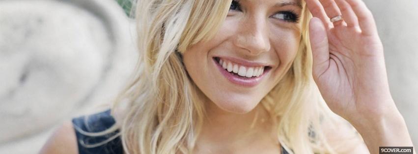Photo celebrity adorable sienna miller Facebook Cover for Free