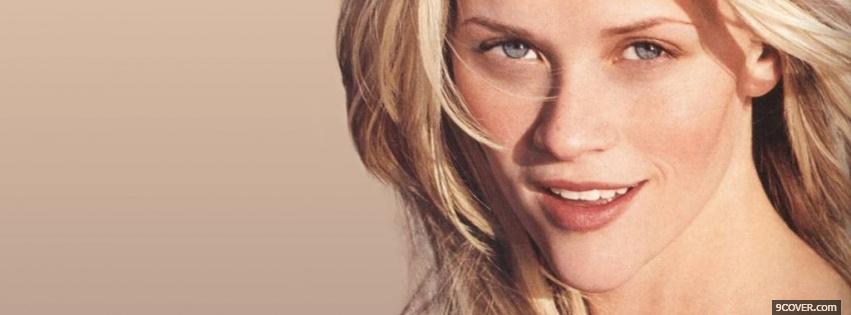 Photo celebrity young reese witherspoon Facebook Cover for Free
