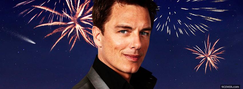 Photo celebrity john barrowman with fireworks Facebook Cover for Free