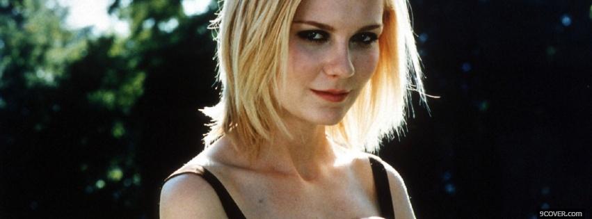 Photo confident actress kirsten dunst Facebook Cover for Free