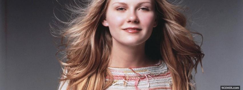 Photo young kirsten dunst long hair Facebook Cover for Free