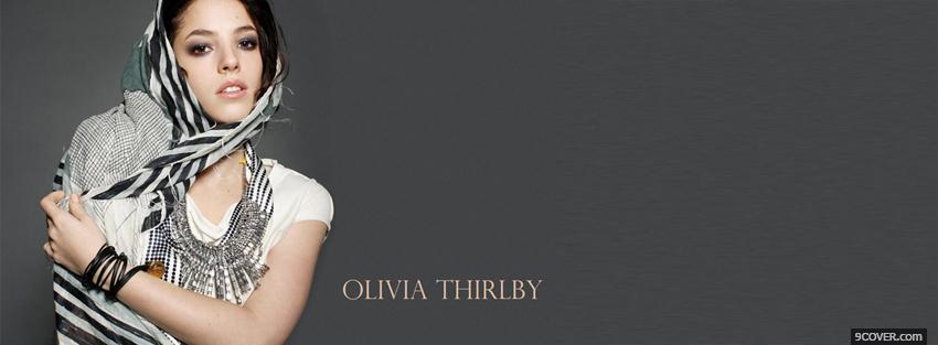 Photo olivia thirlby celebrity Facebook Cover for Free