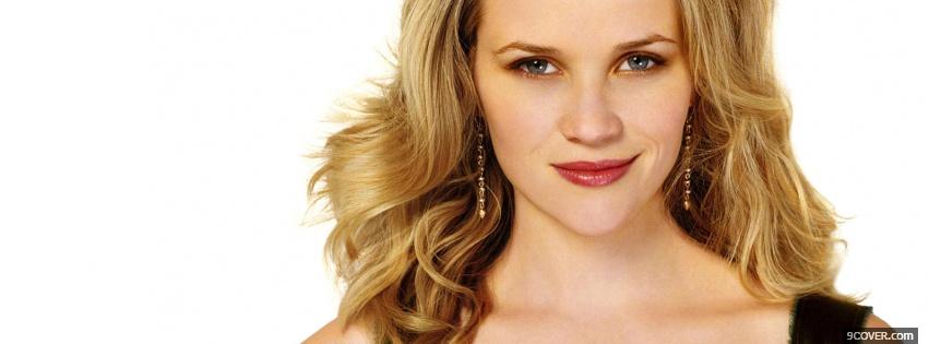 Photo imposing celebrity reese witherspoon Facebook Cover for Free