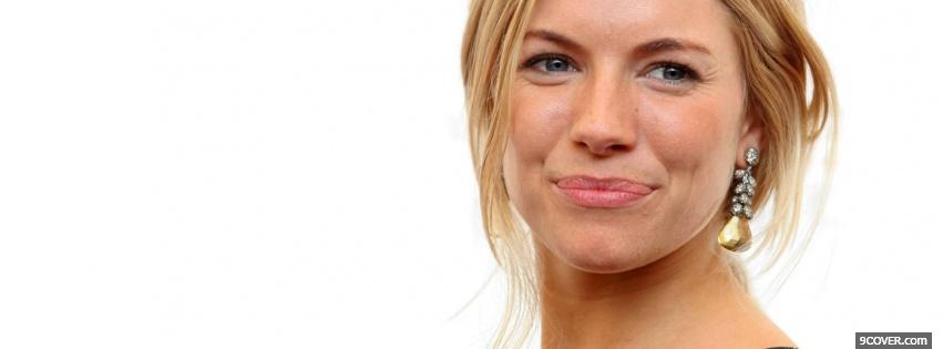 Photo sienna miller with jewelry Facebook Cover for Free